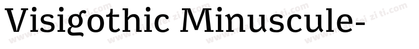 Visigothic Minuscule字体转换